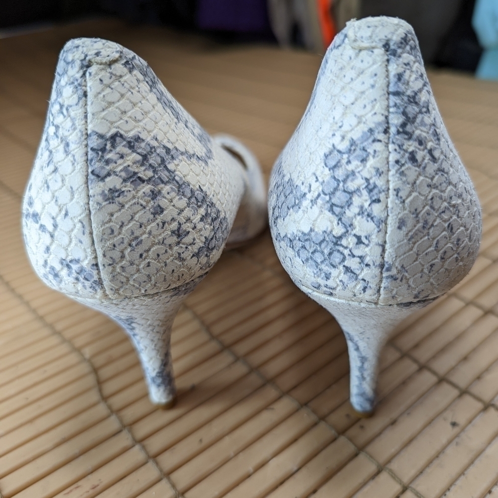 Cole Haan Womens Vesta Leather Snake Print Pointed Toe 3" Heels Shoes . Sz 9.5B. - Picture 7 of 11